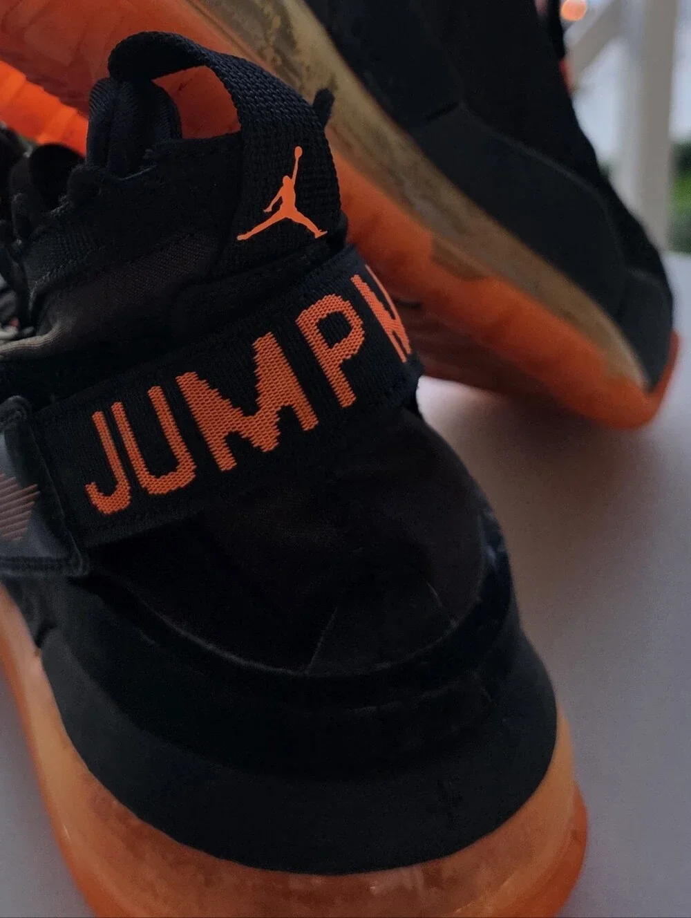 Jordan Proto-React Z Flight Black & Orange Men’s Sneakers – Size 9